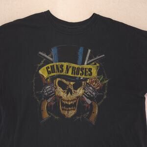 Guns N Roses Short Sleeve Graphic Band T Shirt Adult Mens Size XL Black